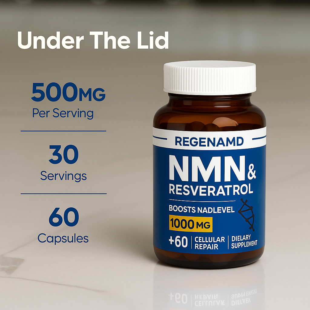 REGENAMD – Nicotinamide Mononucleotide (NMN) – 500 mg 60 Capsules