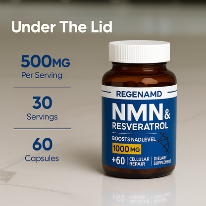 REGENAMD – Nicotinamide Mononucleotide (NMN) – 500 mg 60 Capsules